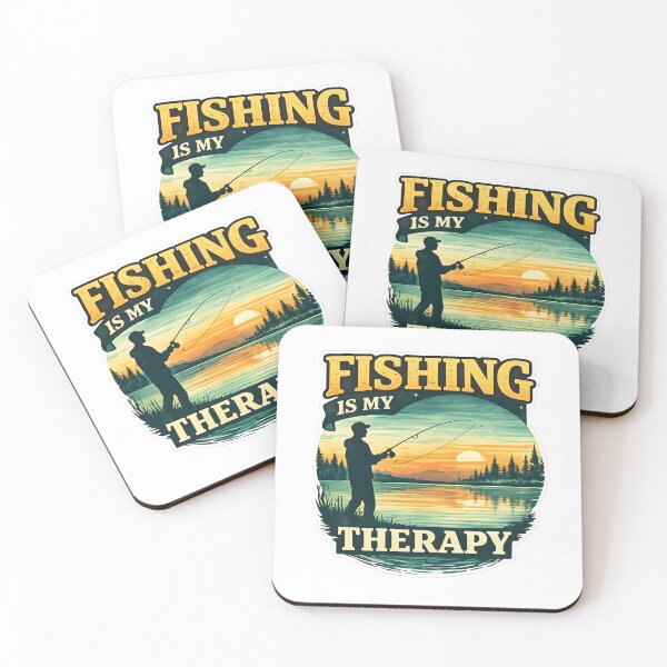 Item preview, Fishing Is My Therapy – Vintage Nature Fishing Shirt designed and sold by SVALANART.