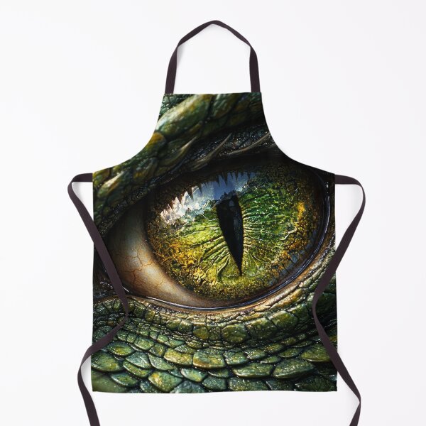 Item preview, Emerald Dragon Eye – Ancient Nature Guardian Close-Up Fantasy Art designed and sold by DrakariArt.