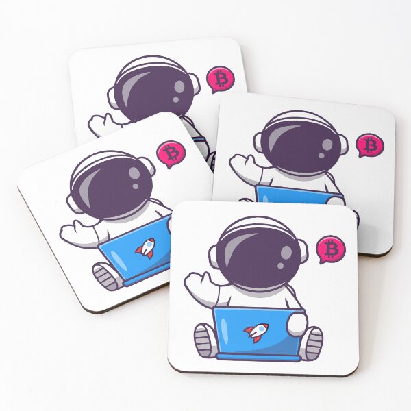 Item preview, Bitcoin To The Moon Astronaut Working on Laptop - Crypto Spaceman Graphic designed and sold by LightningSale.