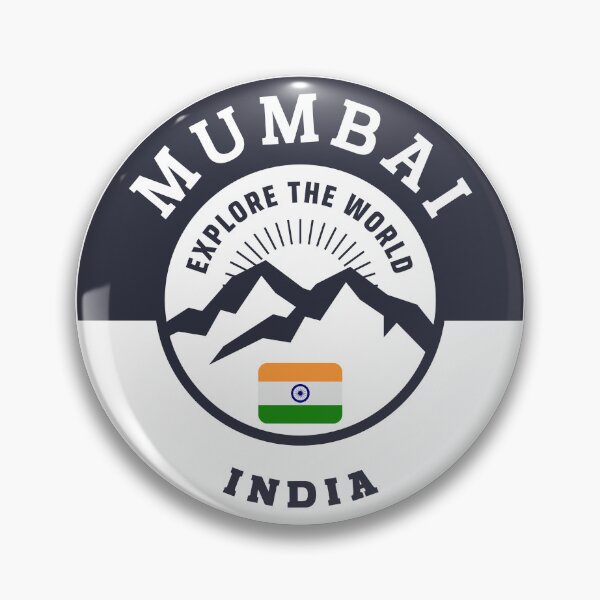 Item preview, Mumbai India | Black and White Travel Crest designed and sold by World Designs.