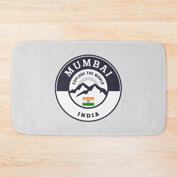 Item preview, Mumbai India | Black and White Travel Crest designed and sold by World Designs.