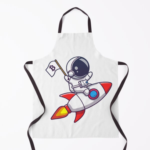 Item preview, Bitcoin To The Moon Astronaut on Rocket with Flag - BTC HODL Spaceman Design designed and sold by LightningSale.