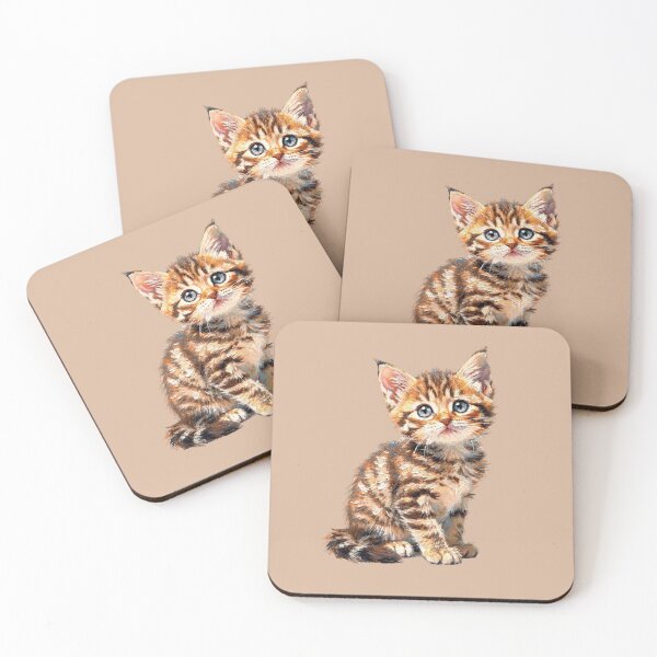 Item preview, Kitten Rendered in Gentle Strokes designed and sold by T7xDesigns.