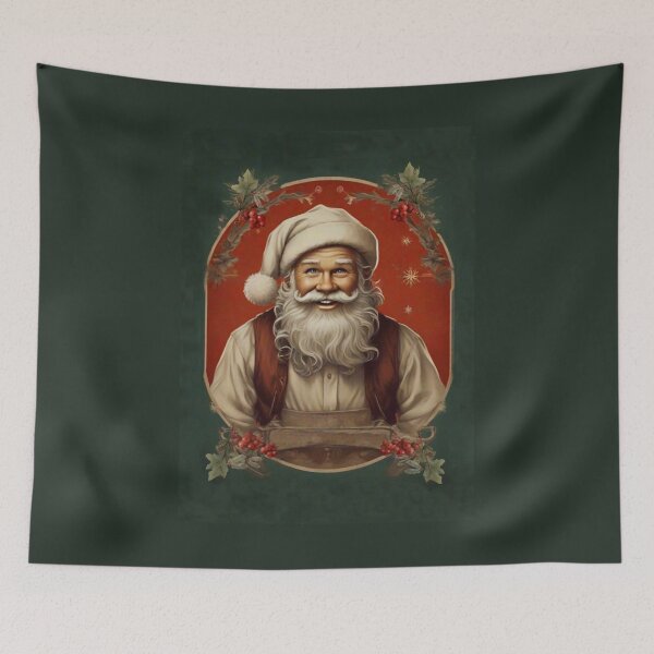 Item preview, Christmas retro Santa Claus designed and sold by hollycooper.