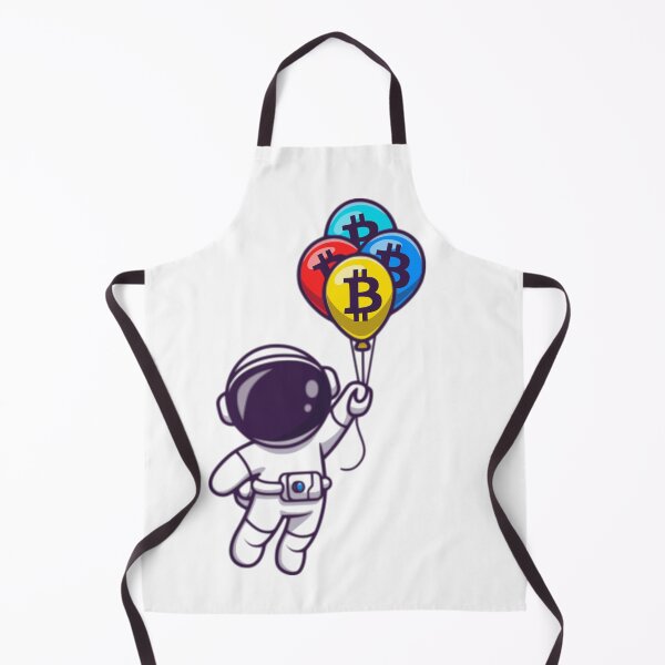 Item preview, Bitcoin Astronaut Floating with ₿ Balloons - To The Moon BTC HODL Design designed and sold by LightningSale.