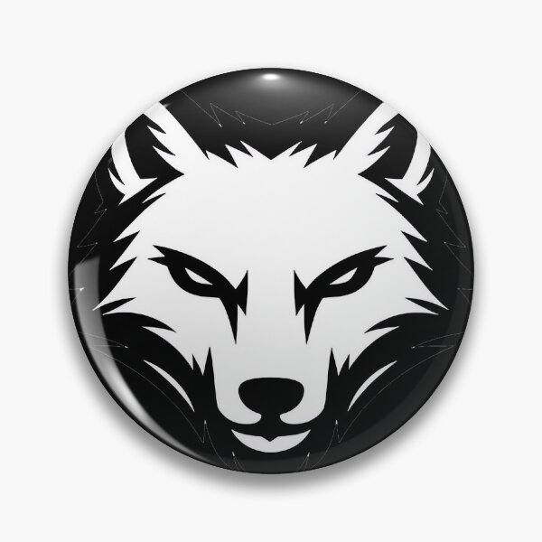 Item preview, Lone Wolf Logo – Minimal Black and White Wolf Head Design designed and sold by SandpiperDesign.