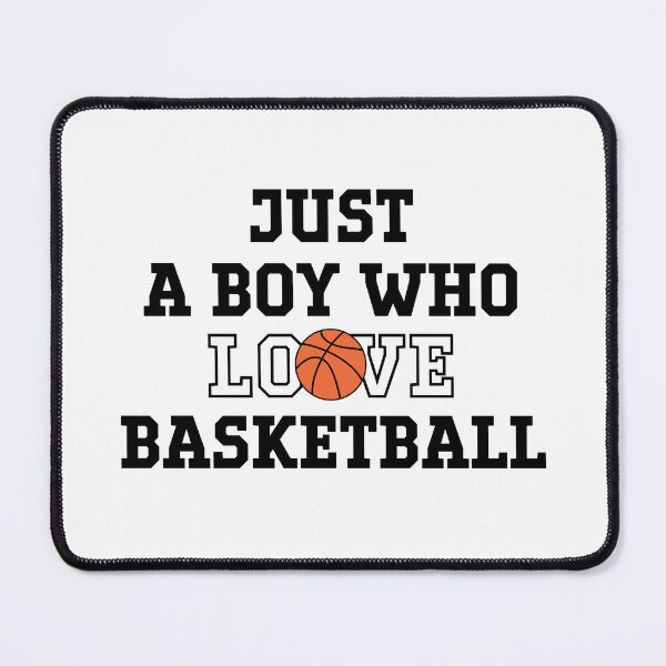 Item preview, Just a Boy Who Loves Basketball Typography Design designed and sold by Merch by Das Design Studio.