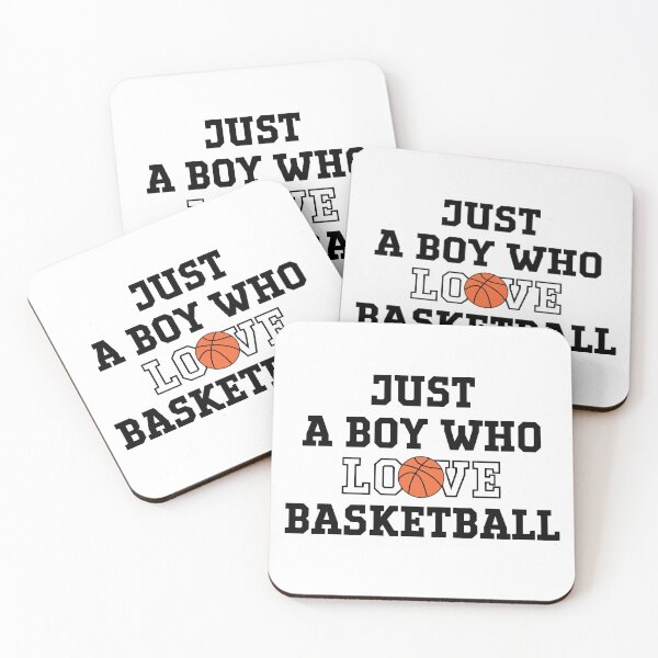 Item preview, Just a Boy Who Loves Basketball Typography Design designed and sold by Merch by Das Design Studio.