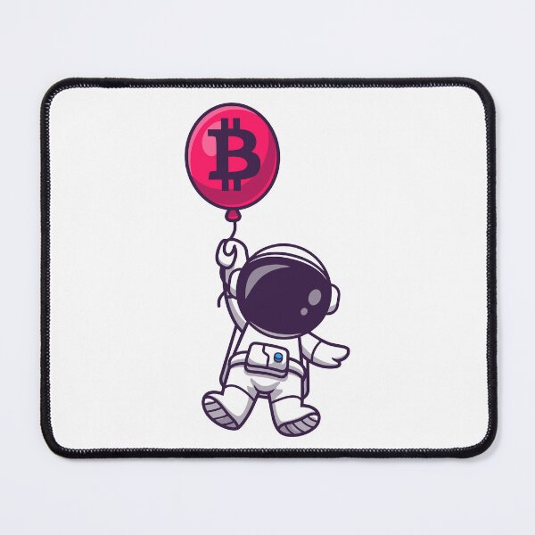 Item preview, Bitcoin Astronaut Floating with ₿ Balloon - To The Moon BTC HODL Design designed and sold by LightningSale.
