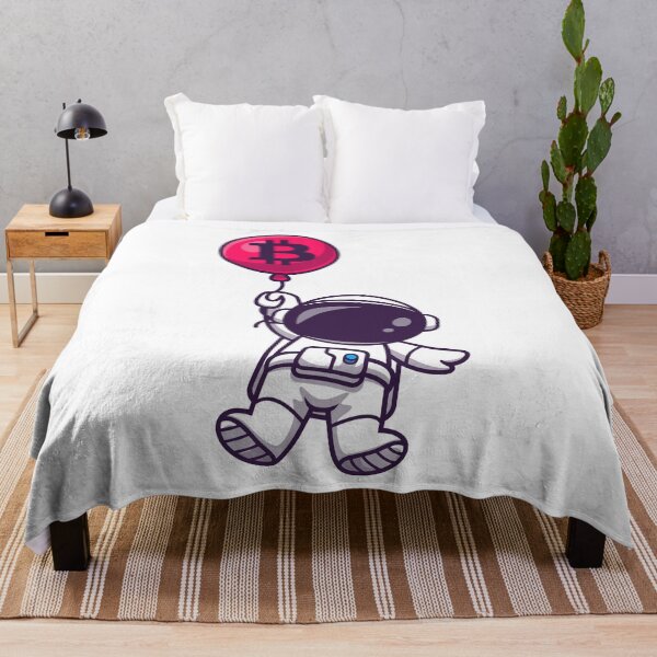 Item preview, Bitcoin Astronaut Floating with ₿ Balloon - To The Moon BTC HODL Design designed and sold by LightningSale.