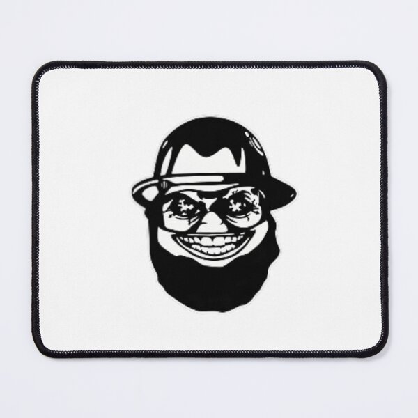 Item preview, Creepy Smiling Bearded Man With Glasses And Hat Dark Aesthetic Graphic designed and sold by SaboCollita.