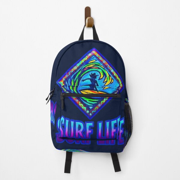 Item preview, SURF LIFE Art, Neon Surfer in Motion, Coastal Wave Design designed and sold by Big Bang Canvas.