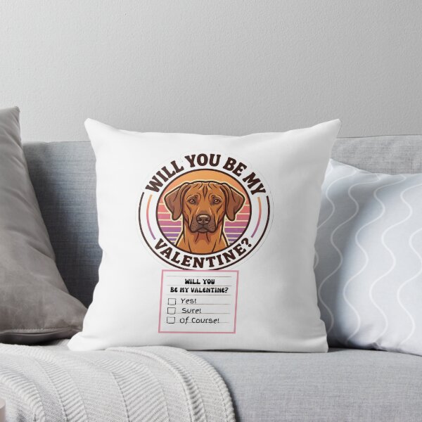 Item preview, Adorable Watercolor Retro Rhodesian Ridgeback – Valentine’s Day Question designed and sold by M1234s.