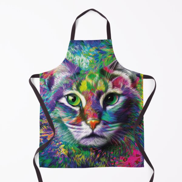 Item preview, Chromatic Cat – Playful Modern Pet Art designed and sold by Becky-Poppins.