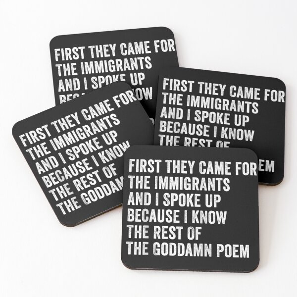 Item preview, First They Came For The Immigrants Social Justice Human Rights Poem designed and sold by SaboCollita.