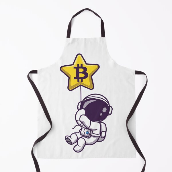 Item preview, Bitcoin Astronaut Floating with ₿ Star Balloon - To The Moon BTC HODL Design designed and sold by LightningSale.