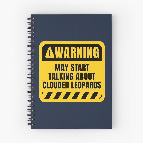 Item preview, Clouded Leopard Warning Sign Wildlife Lover designed and sold by MaryAller.