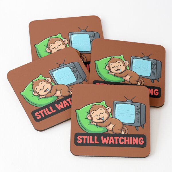 Item preview, Still Watching Funny Sleeping Monkey designed and sold by WildCute.