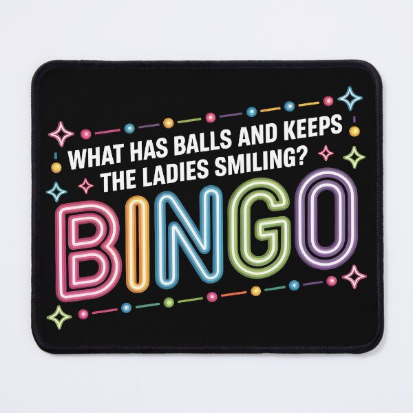 Item preview, What Has Balls and Keeps The Ladies Smiling Bingo designed and sold by Millsoft.