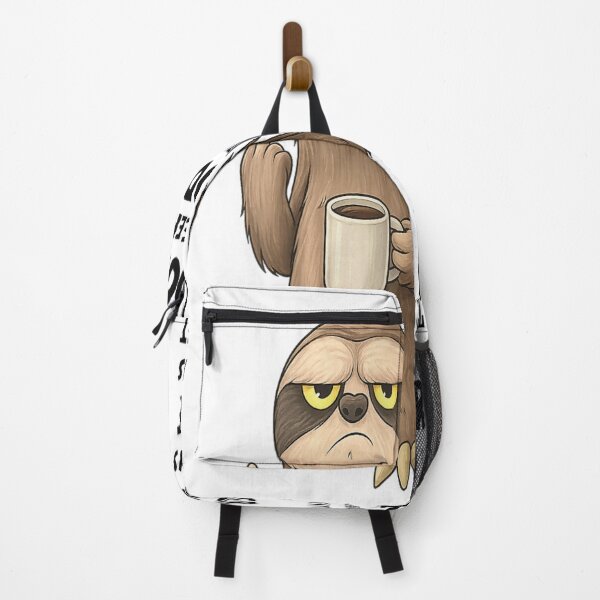 Item preview, Grumpy Sloth Holding Coffee Middle Finger Funny Relatable Morning Mood Art designed and sold by HenikaPonko.