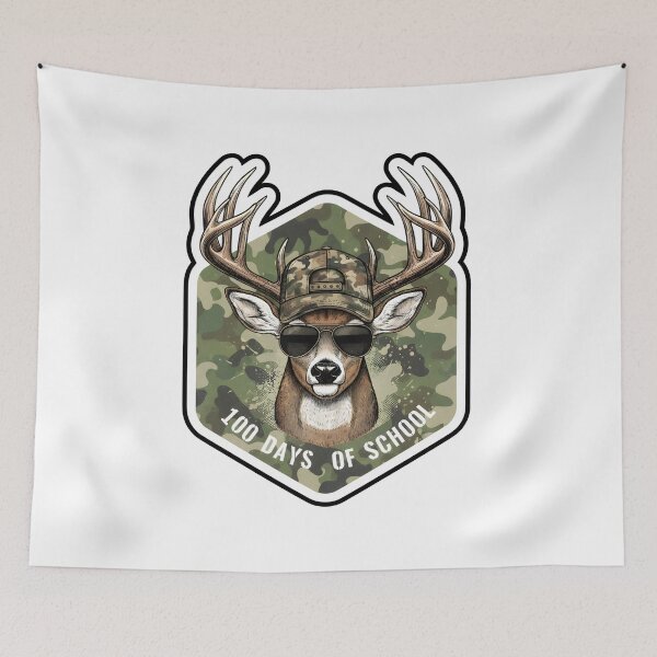Item preview, Bucked' 100 Days of School, Deer Hunting, 100 Days of School, Boys 100 Days Of School Design designed and sold by DesignDenDo ⭐⭐⭐⭐⭐.