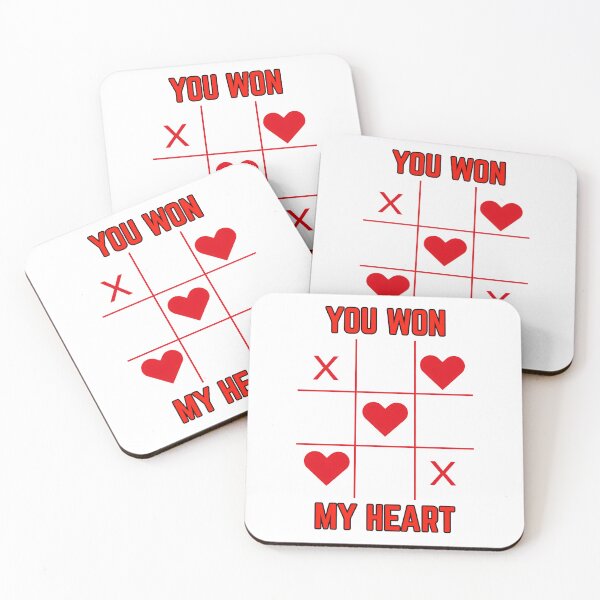 Item preview, You Won My Heart Tic-tac-toe Valentines Day designed and sold by Thread&Fable.