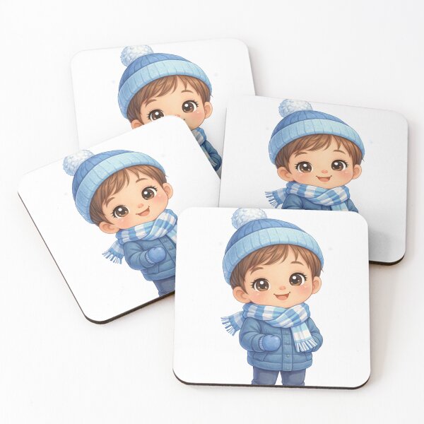 Item preview, Cute Kawaii Winter Boy Illustration designed and sold by MIArt Studio.