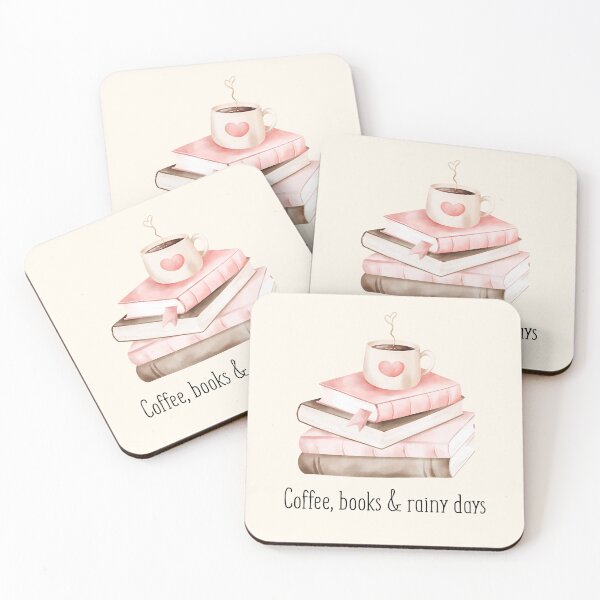 Item preview, Coffee, books, and a heartfelt moment designed and sold by Pastel & Punchlines.
