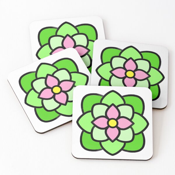 Item preview, Simple retro elegant pink floral graphic water lily designed and sold by hollycooper.