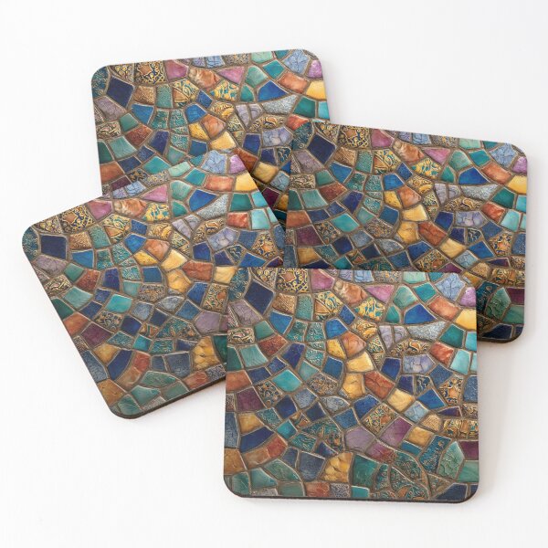 Item preview, Gaudi Inspired Mosaics Colorful Tile designed and sold by GrinGalore.