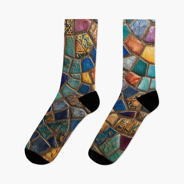 Item preview, Gaudi Inspired Mosaics Colorful Tile designed and sold by GrinGalore.