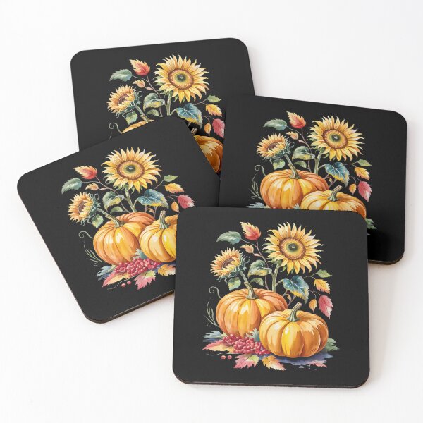 Item preview, Thanksgiving Pumpkin Sunflower Fall Autumn Holiday Long designed and sold by angolinnArt.