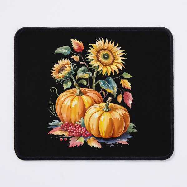 Item preview, Thanksgiving Pumpkin Sunflower Fall Autumn Holiday Long designed and sold by angolinnArt.