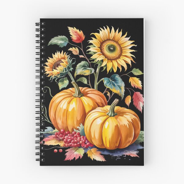 Item preview, Thanksgiving Pumpkin Sunflower Fall Autumn Holiday Long designed and sold by angolinnArt.
