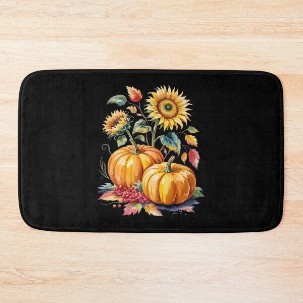 Item preview, Thanksgiving Pumpkin Sunflower Fall Autumn Holiday Long designed and sold by angolinnArt.