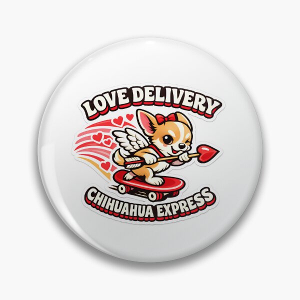 Item preview, Valentines Chihuahua Cupid Love Delivery Skateboard designed and sold by MukuMint.