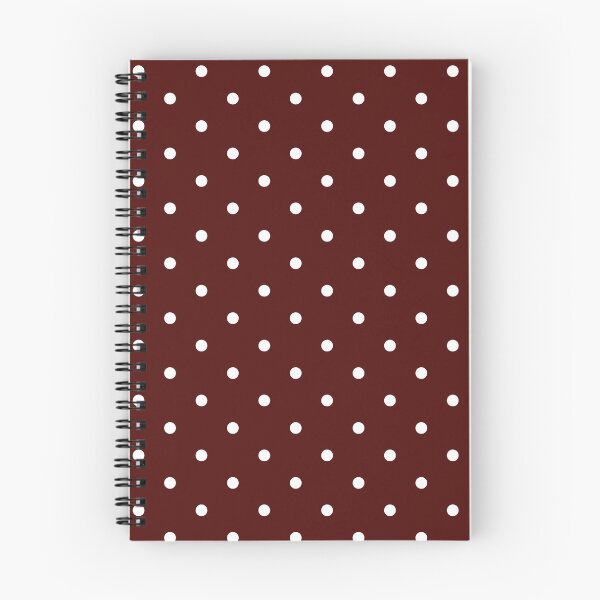Item preview, Burgundy and white polka dot pattern designed and sold by RishabhArts1.