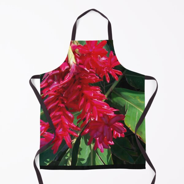 Item preview, Deep pink red tropical florals designed and sold by hollycooper.