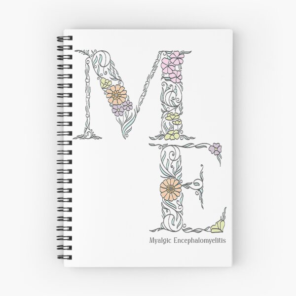 Item preview, ME Myalgic Encephalomyelitis Awareness Floral Initial Chronic Illness Support Art designed and sold by HenikaPonko.
