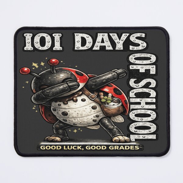 Item preview, 101 Days of School Dab Ladybug — Good Luck, Good Grades designed and sold by POD DYNASTY.