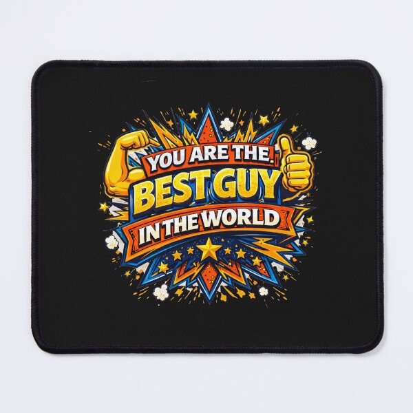 Item preview, You Are The Best Guy In The World – Bold Motivational Comic Design | Perfect Gift for Him designed and sold by QYNOX.