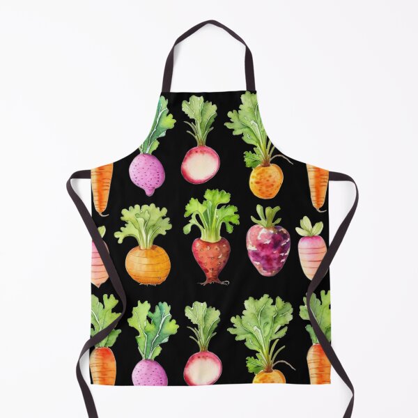 Item preview,  Watercolor root vegetable pattern, carrots, beets, radishes, parsnips, rutabagas, potatoes  designed and sold by hollycooper.