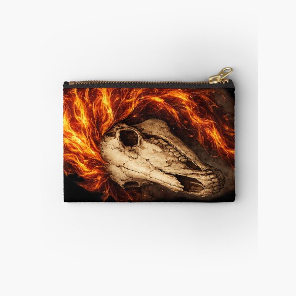 Item preview, horse skull with a fiery mane designed and sold by VitSArt.
