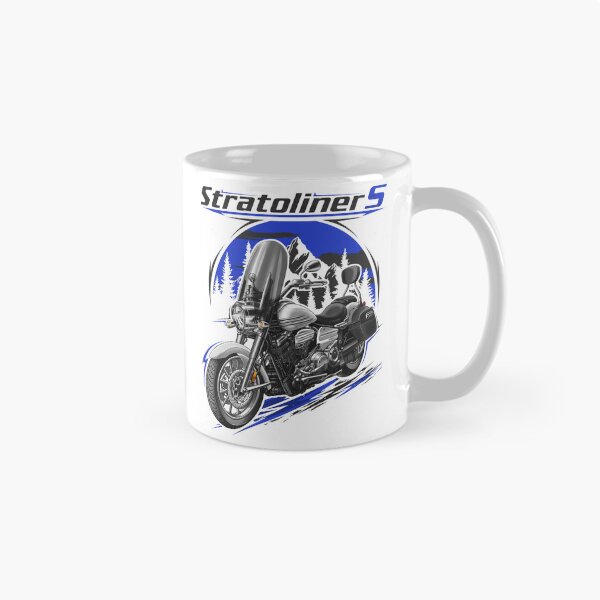 Item preview, Yamaha Stratoliner S 2008 (Bluish White) for Motorcycle Riders designed and sold by MotoApparelHub.