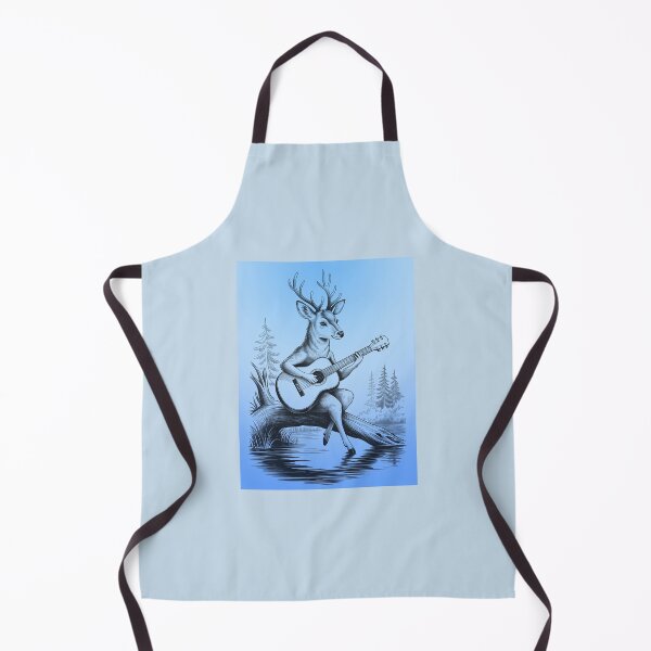 Item preview, Deer with Acoustic Guitar - National Guitar Day designed and sold by Art-Arcade6.