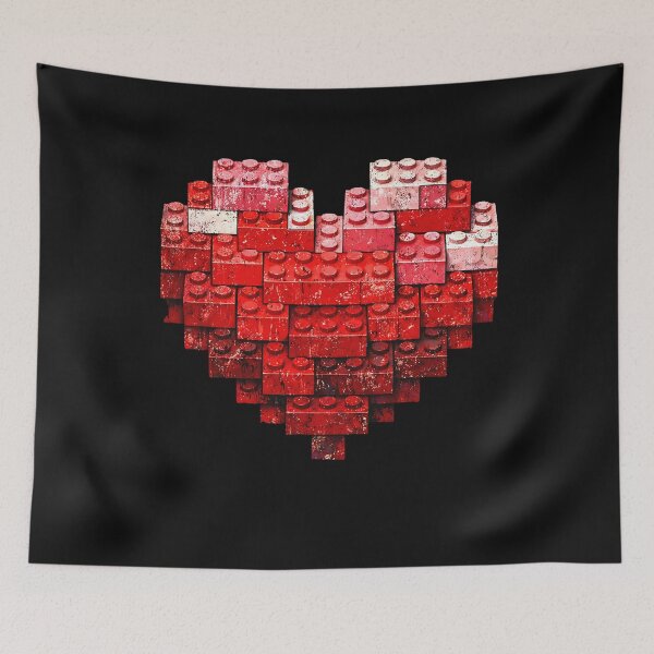 Item preview, Valentines Day Heart Building Blocks Bricks Boys Kids Toddler designed and sold by clothesy7.
