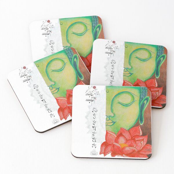 Item preview, Buddha meditation with lotus  hand made artwork designed and sold by Unstocks.
