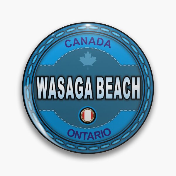 Item preview, Wasaga Beach Canada stitching effect emblem designed and sold by studioss76.
