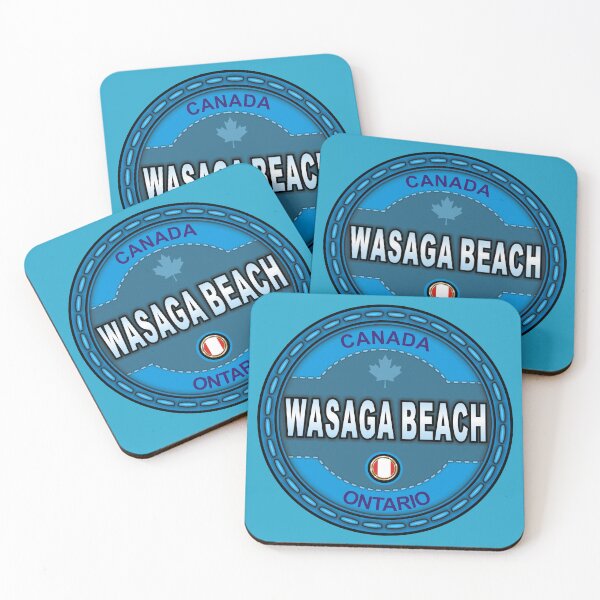 Item preview, Wasaga Beach Canada stitching effect emblem designed and sold by studioss76.