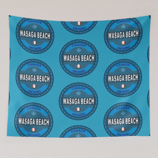 Item preview, Wasaga Beach Canada stitching effect emblem designed and sold by studioss76.